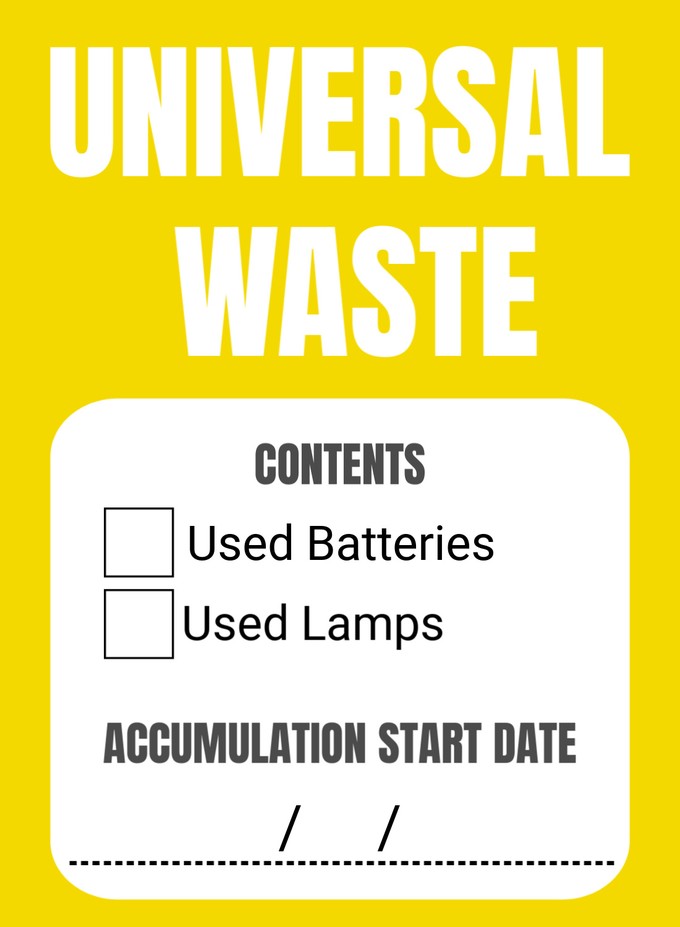 Universal Waste Label Template Printable Label Templates Universal 
